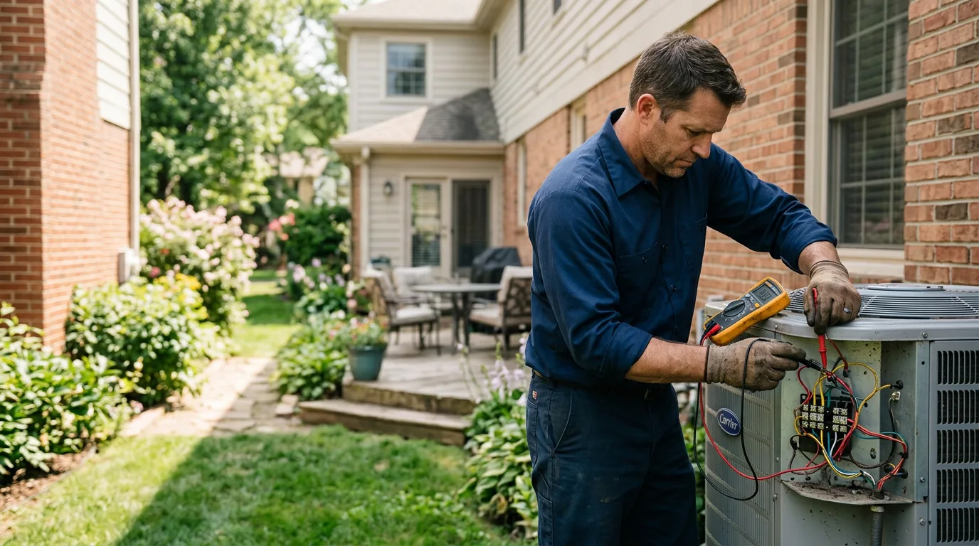 HVAC technician working near West Milford, WV